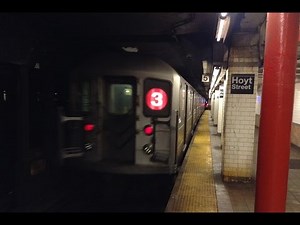 IRT Eastern Parkway Line: Manhattan & Brooklyn Bound R142 & R62 (2) (3) (4) (5) Trains @ Hoyt Street
