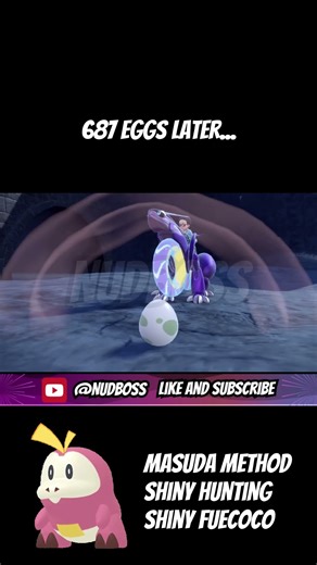 687 EGGS LATER... SHINY FUECOCO | Pokemon Masuda Method