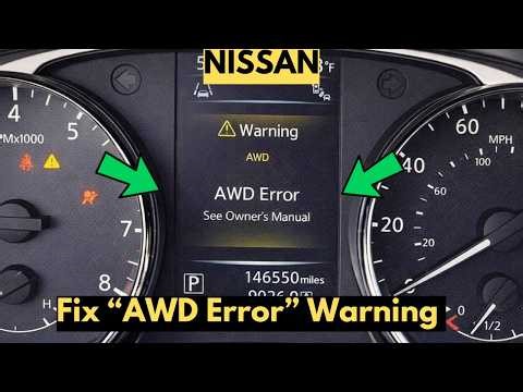 How To Fix "AWD Error" Warning In Nissan?