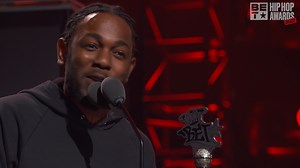 Whether you know him as K-Dot, Kung Fu Kenny, King Kendrick, or Cornrow Kenny, we can all agree that Kendrick Lamar is DEADLY with the pen. While accepting Lyricist of the Year at the 2016 #HipHopAwards, he reminded everyone that music unites, regardless of genre. ✊🏿 #BET #MotivationalMonday | BET Hip-Hop Awards