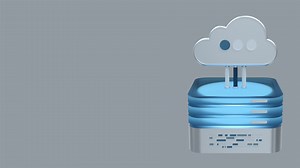 Download Cloud computing technology animation. Cloud data center with hosting server. Network and database. Cloud storage for free