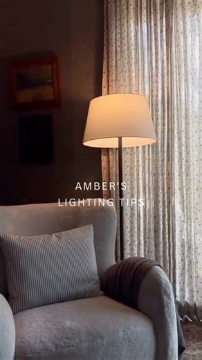 Visual Comfort & Co. on Instagram: "Designer @amberinteriors reveals her favorite lighting tips for achieving a warm, beautiful glow, as seen in this cozy loft for @housebeautiful’s Whole Home in Austin, Texas. 1. Add ambient lighting at eye level. 2. Wash the room with illumination using overhead fixtures. 3. Create layers of light from the floor to the table and ceiling. Featured lighting: Griffin Large Floor Lamp, Bernard 14” Pendant, & Prado Medium Table Lamp by Amber Lewis"