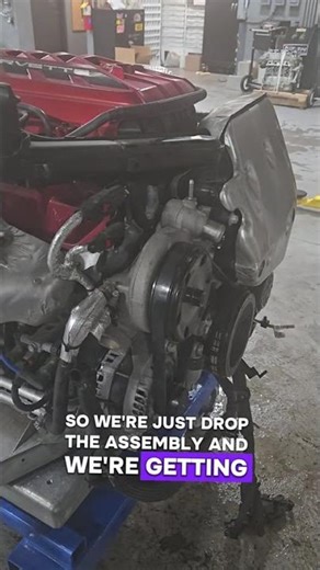 C8 engine replacement #chevytough #6l80e #fyp #cartok