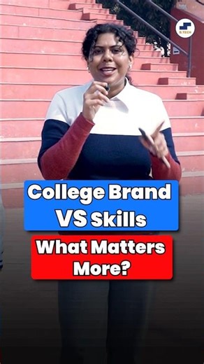 College Brand vs Skill: What Really Matters for B.Tech Placements? B.Tech Student Speak Out! #Shorts
