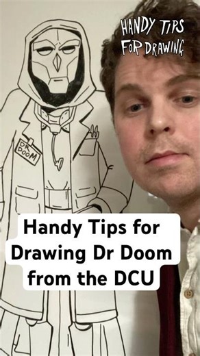 Handy Tips for Drawing Dr Doom from the DCU