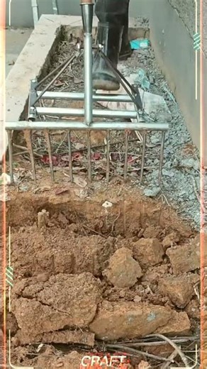 Soil Loosening Process with Soil Loosening Fork