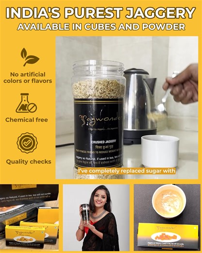 Ditch white sugar and switch to Jagwonder Jaggery – the healthier,...