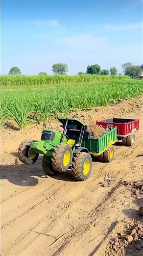 Mini Tractor in the Field 🚜 | Ultra Realistic Toy Tractor Video