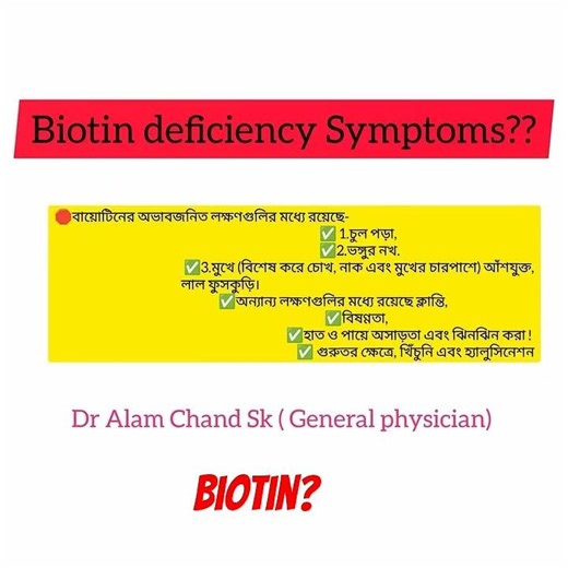 #Biotine- What is biotine Deficiency Symptoms??#india