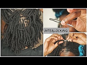 Retightening "Interlocking" My Microlocs | Keke J. #interlocking #microlocs