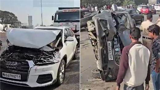 1 killed after speeding dumper hits multiple vehicles, bike in Navi Mumbai