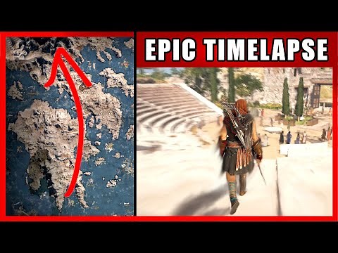 Walk Across The Map Timelapse | Assassin's Creed Odyssey (Greece)