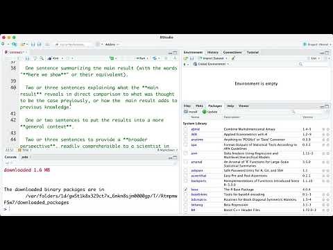 Writing a research paper in R Markdown