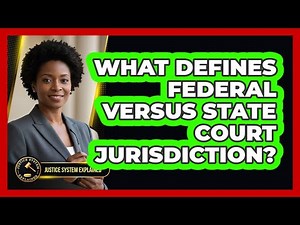 What Defines Federal Versus State Court Jurisdiction?