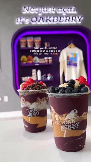 Disfruta de nuestros deliciosos açaí bowls en Oakberry