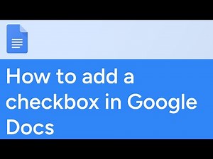 How to add a checkbox in Google Docs