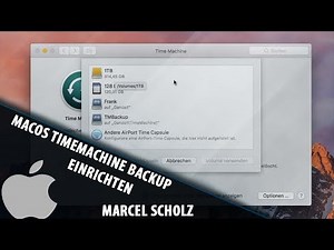 Set up TimeMachine Backup | macOS Tutorial | Marcel Scholz
