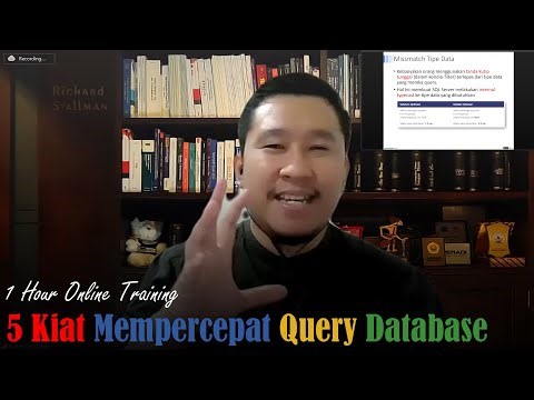 5 Kiat Mempercepat Query Database - 1 Hour Online Training