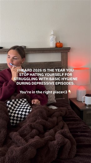 Alex | Depression-Friendly Living on Instagram: "2026 is the year you stop blaming yourself for hygiene being hard during depressive episodes!!! Remember: You are literally just trying to survive your mind right now❤️ And yes, I’m going to teach you how to do this differently…. You’re in the right place if: • your hygiene is currently falling apart (showering, brushing your teeth, brushing hair, etc feels impossible) • you want to feel clean without needing motivation • you want realistic option