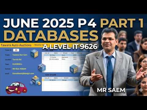 JUNE 2025 P4 PART 1 DATABASES A LEVEL IT 9626