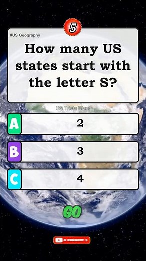 🤔 Can you name how many US states start with S? 🗺️🇺🇸 #Shorts #usa #america