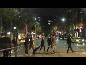 Melbourne Tram Driver View at Night - Route 48 Part 2 Melbourne CBD