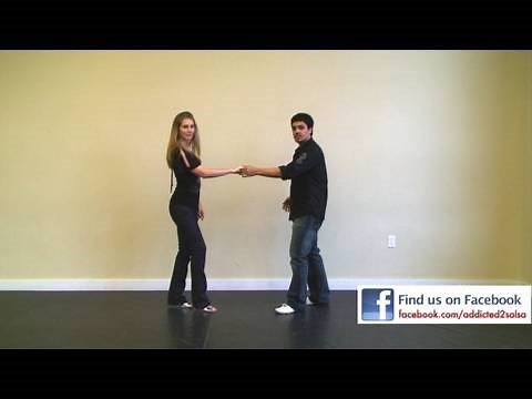 Salsa Dancing Basic Step from Swing Style