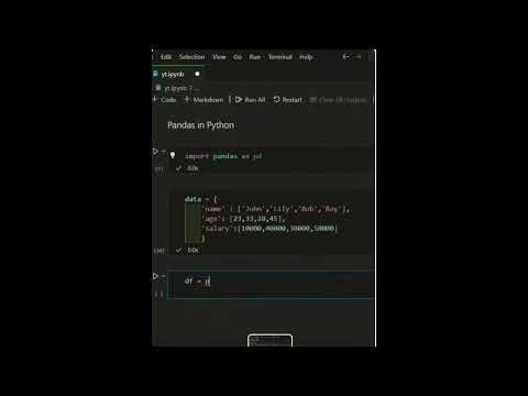 Python Pandas for Beginners: Create Your First DataFrame