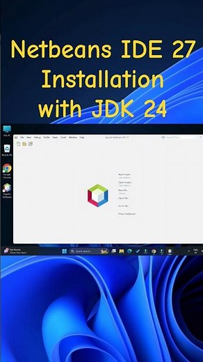 Netbeans IDE 27 Installation with JDK 24 #shortsfeed #coding #viralvideo #viral #java #shorts