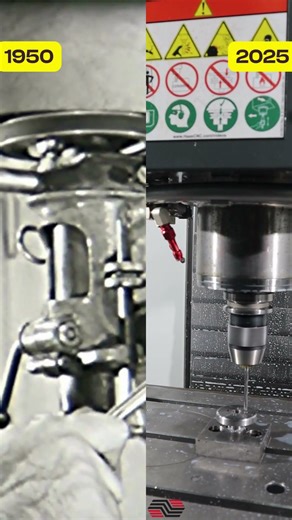 1950 drilling machine vs now