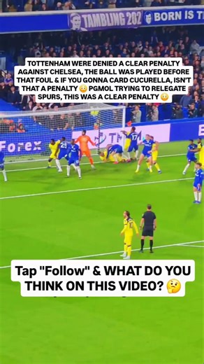 Tottenham denied Penalty vs Chelsea 😳