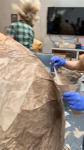 What will this become Patching the earth artwork #papermache #papermaking #papermacheart | Rasmus Satto