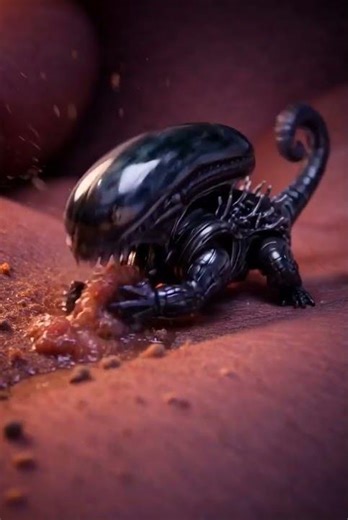 Tiny Alien Feeding Technique Is Absolutely Savage #alien #satisfying #shorts