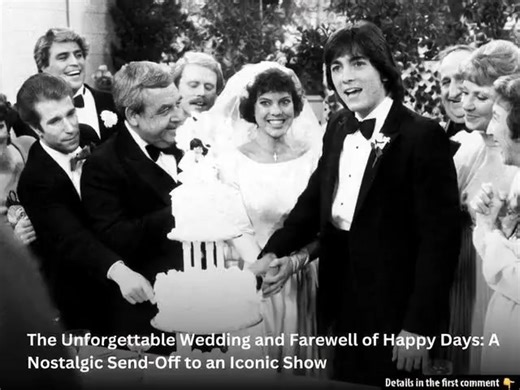 The unforgettable wedding of Joanie and Chachi in Happy Days was a moment brimming with emotions, but there’s a lot more to it than what appears on the surface! 💍✨ This legendary scene conceals intriguing details that many may not be aware of—something genuinely remarkable beyond just the exchange of vows. 🌟 Curious to discover the hidden gems of this iconic moment? Be sure to explore the complete story and video in the first comment! 👇 | Back in the Day USA