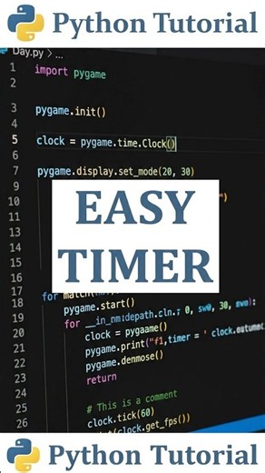 How to Measure Time in Pygame | Python Tutorial