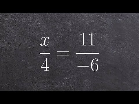 Solving a proportion using inverse operations