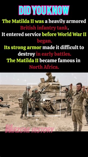 Matilda II Tank | The British Tank That Dominated Early WWII 🪖#Battle #ww1 #WW2 #war #viral #shorts