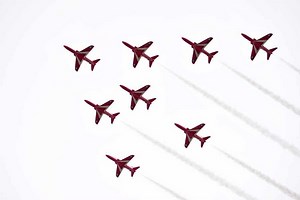 Wings and Wheels: Red Arrows steal the show as thousands enjoy event