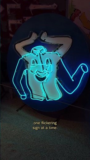 Inside the Neon Museum 🌟 Vegas' Vintage Sign Graveyard! #Shorts