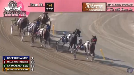 Rodeo Drive Deo wins the 1st elimination of the 55th Jugette (G1)! #harnessracing X The Little Brown Jug | United States Trotting Association