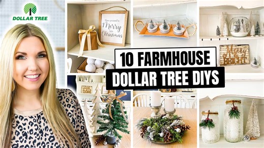 10 farmhouse Christmas DIYs from Dollar Tree