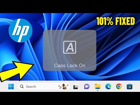Remove Caps Lock On or Off Gray Box appears on the HP Screen in Windows 11 / 10 - How to Disable ✅