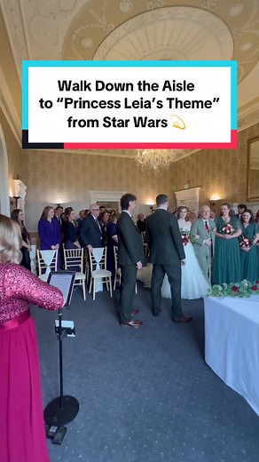 Princess Leia’s Theme for a Magical Wedding Entrance