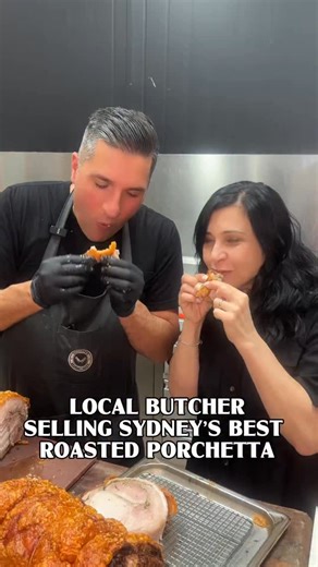 Serena DB on Instagram: "@giuseppes_gourmet_meats 22 hour roasted porchetta with crunchy crackling and juicy meat. Every Saturday, you can enjoy it piled high on freshly baked Italian bread. Giuseppe’s Gourmet Meats is one of Sydney’s best traditional Italian butchers and you can order this porchetta for your next party or event too. Say ciao to Giuseppe and tell him Serena sent you 🇮🇹 📍94a Bay Rd, Waverton #porchetta #italian #butcher #local #supportsmallbusiness"