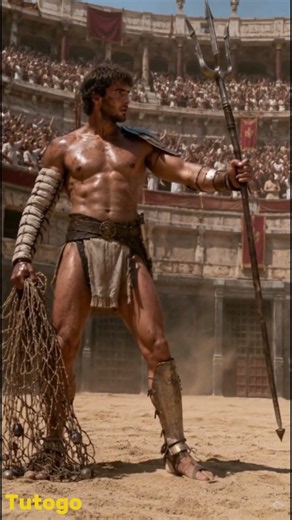 Net, trident and dagger: The secret of the Retiarius #gladiator #history #romanarena