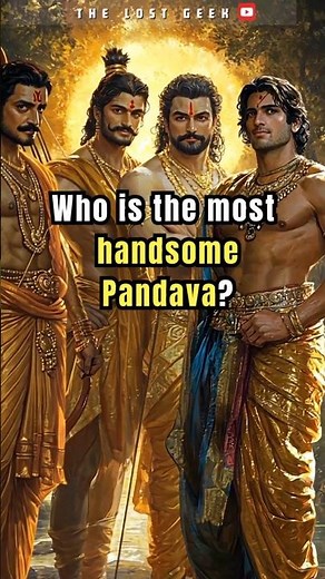 Who is the most Handsome Pandava? ✨😍 #mahabharata #pandavas #arjuna #bhima #yudhishthir #trending