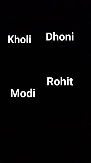 kholi, Dhoni,Modi,Rohit #tutorial