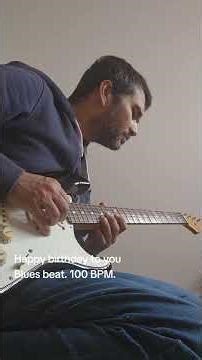 Happy birthday to you Blues beat. 100 BPM. #guitar #happybirthday #birthdayblues