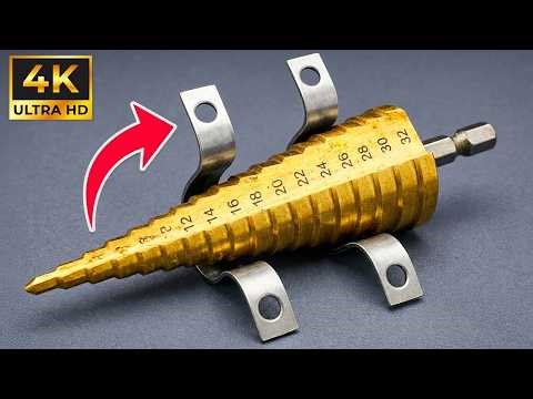The World's Sharpest Step Drill Bit! Easy Way To Sharpen A Step Drill Bit Like A Pro!