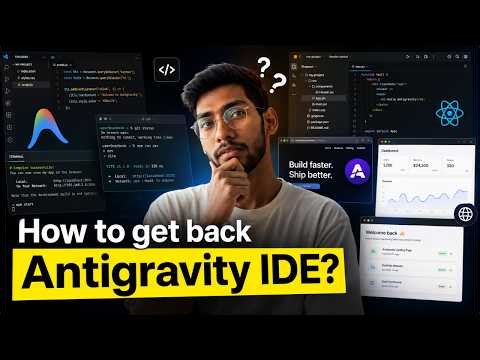 Antigravity 2.0 Update - How to Use the IDE Again